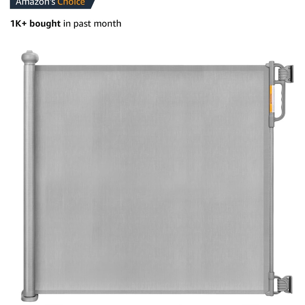 MomcozyBabyGateRetractableEasy to USE for 33" Tall, Extends up to 55" Wide
